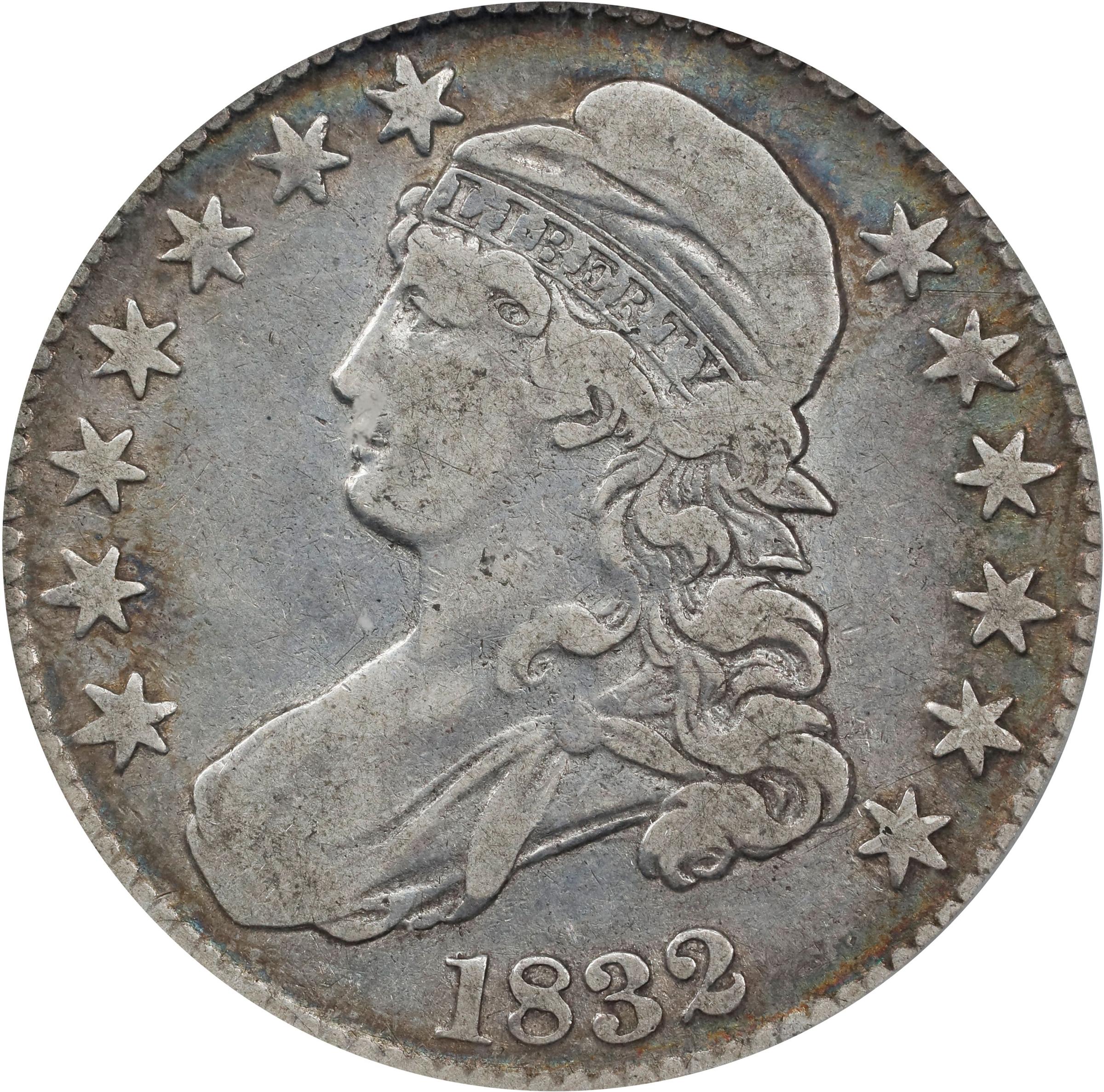 image for: 1832 Capped Bust Half Dollar. O-122. Rarity-1. Small Letters. Genuine (PCGS).