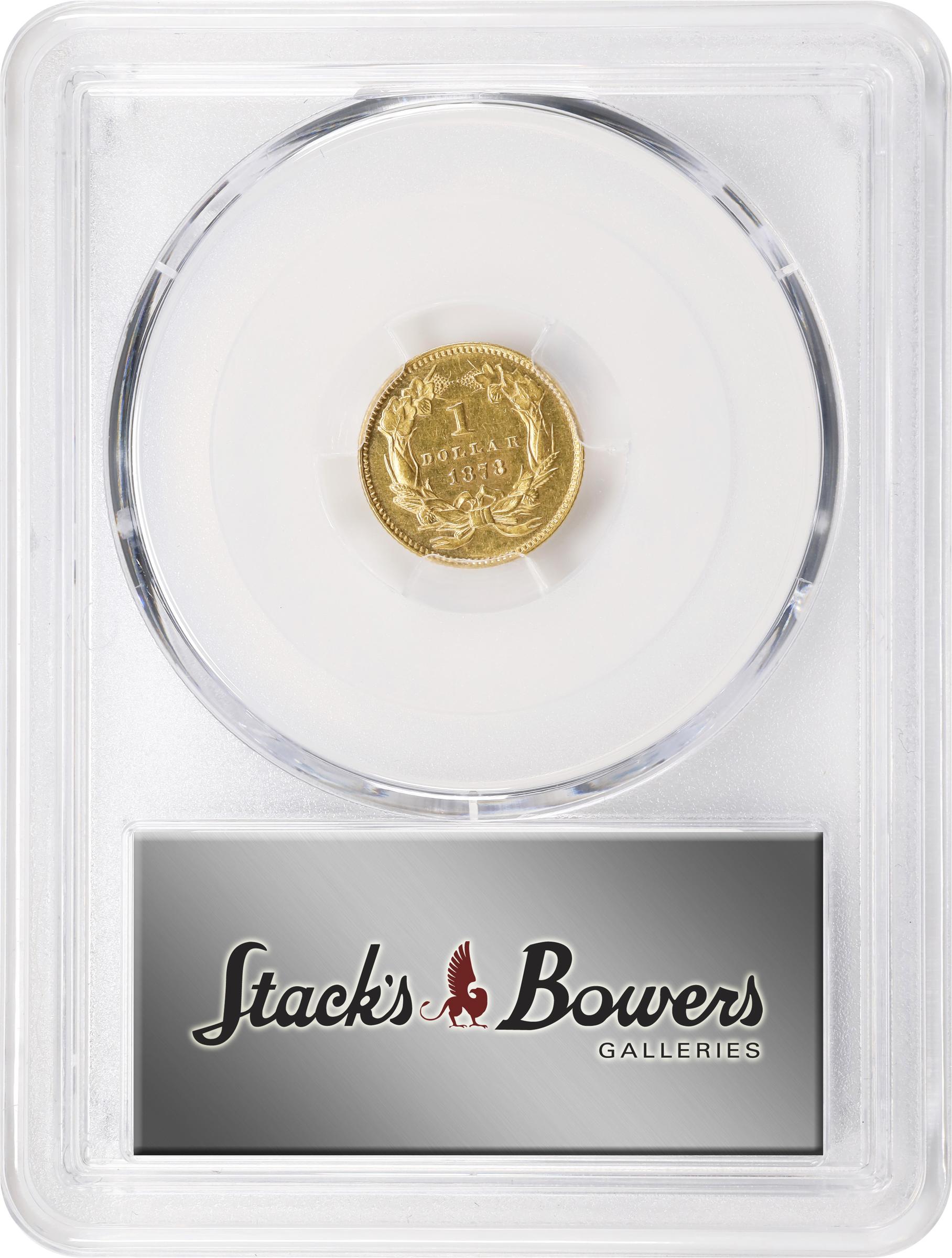 image for: 1878 Gold Dollar. Unc Details--Cleaned (PCGS).