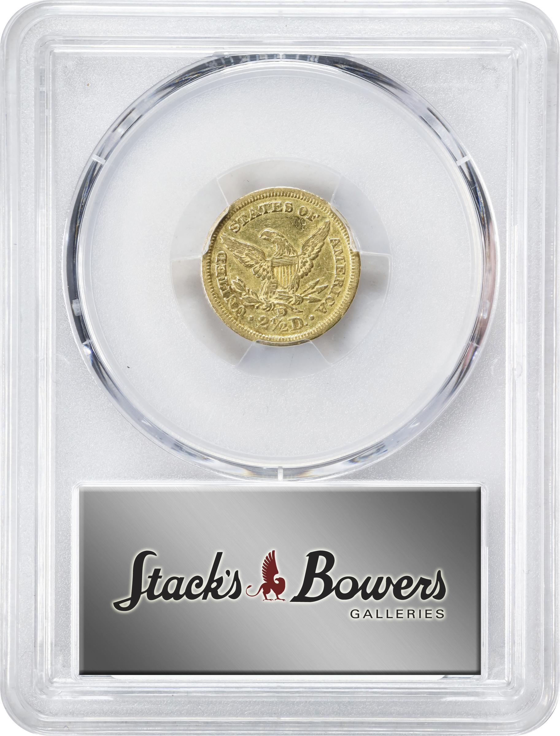 image for: 1843-D Liberty Head Quarter Eagle. Winter 4-I. Large D. EF Details--Scratch (PCGS).