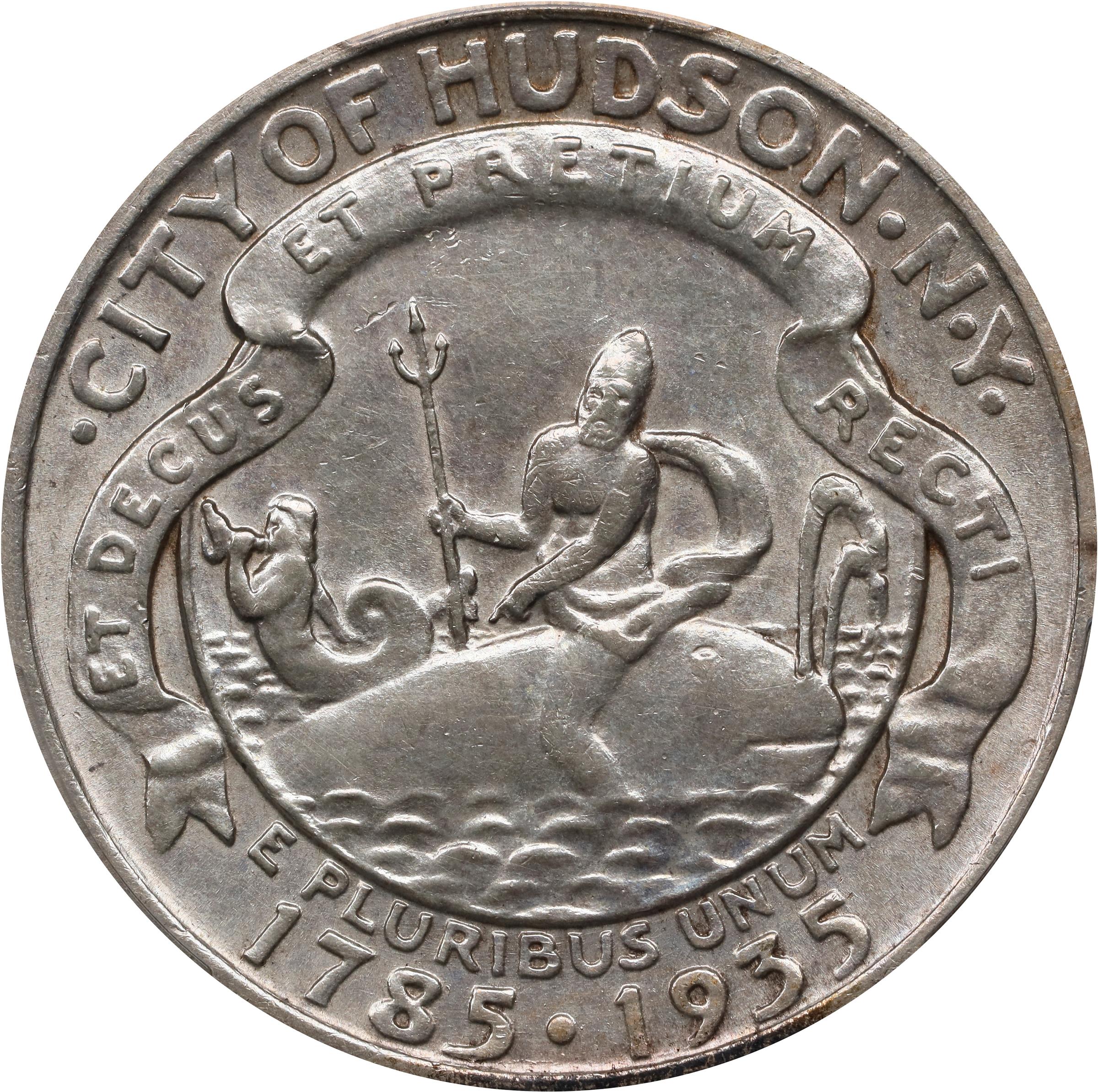 1935 Hudson, New York Sesquicentennial. AU Details--Cleaned (PCGS).