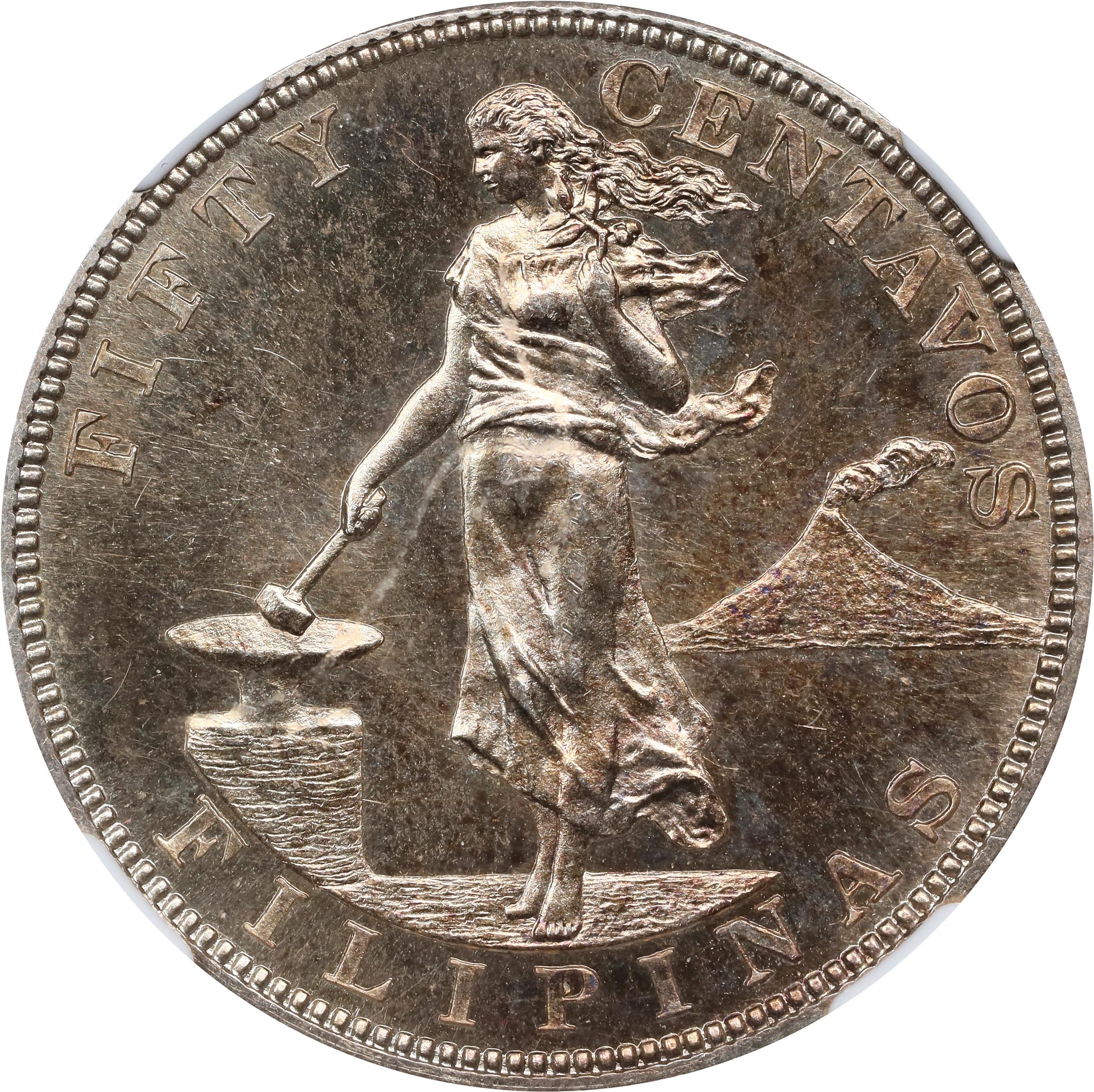 image for: PHILIPPINES. 50 Centavos, 1903. Philadelphia Mint. NGC PROOF-64.