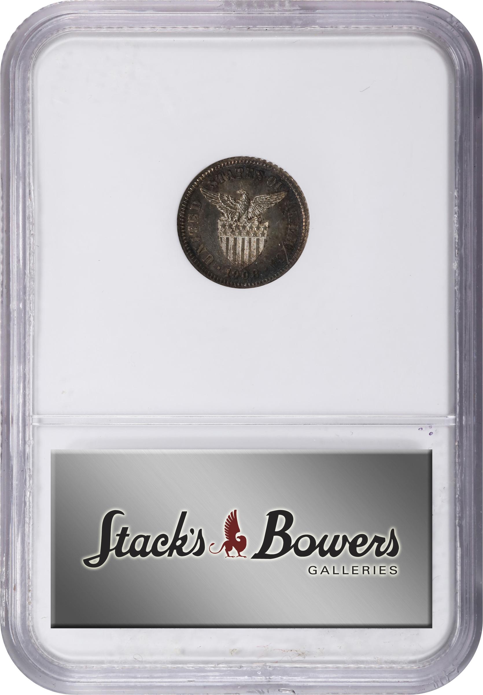 image for: PHILIPPINES. 10 Centavos, 1908. Philadelphia Mint. NGC PROOF-65.