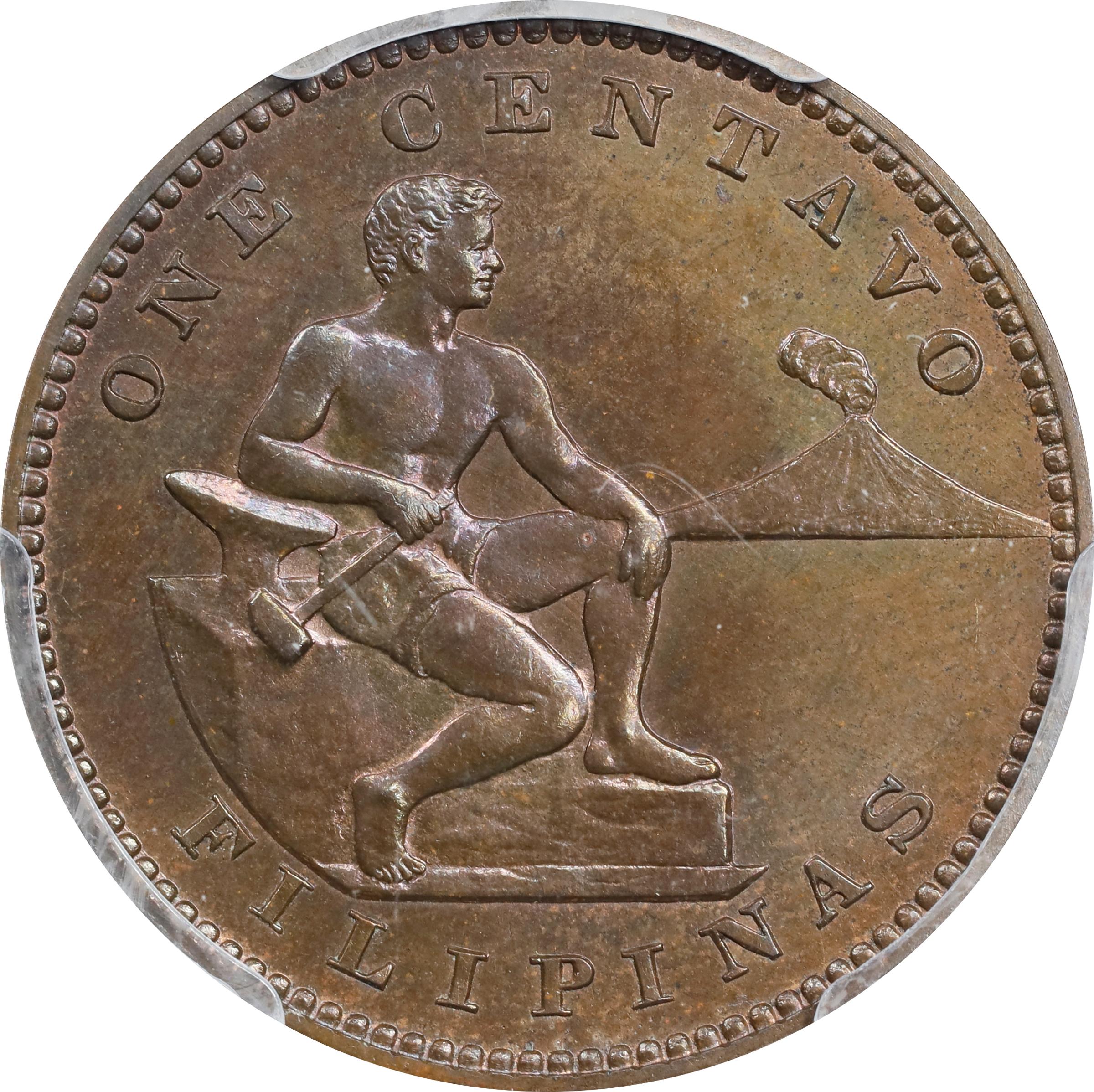 image for: PHILIPPINES. Centavo, 1906. PCGS PROOF-66 Brown.