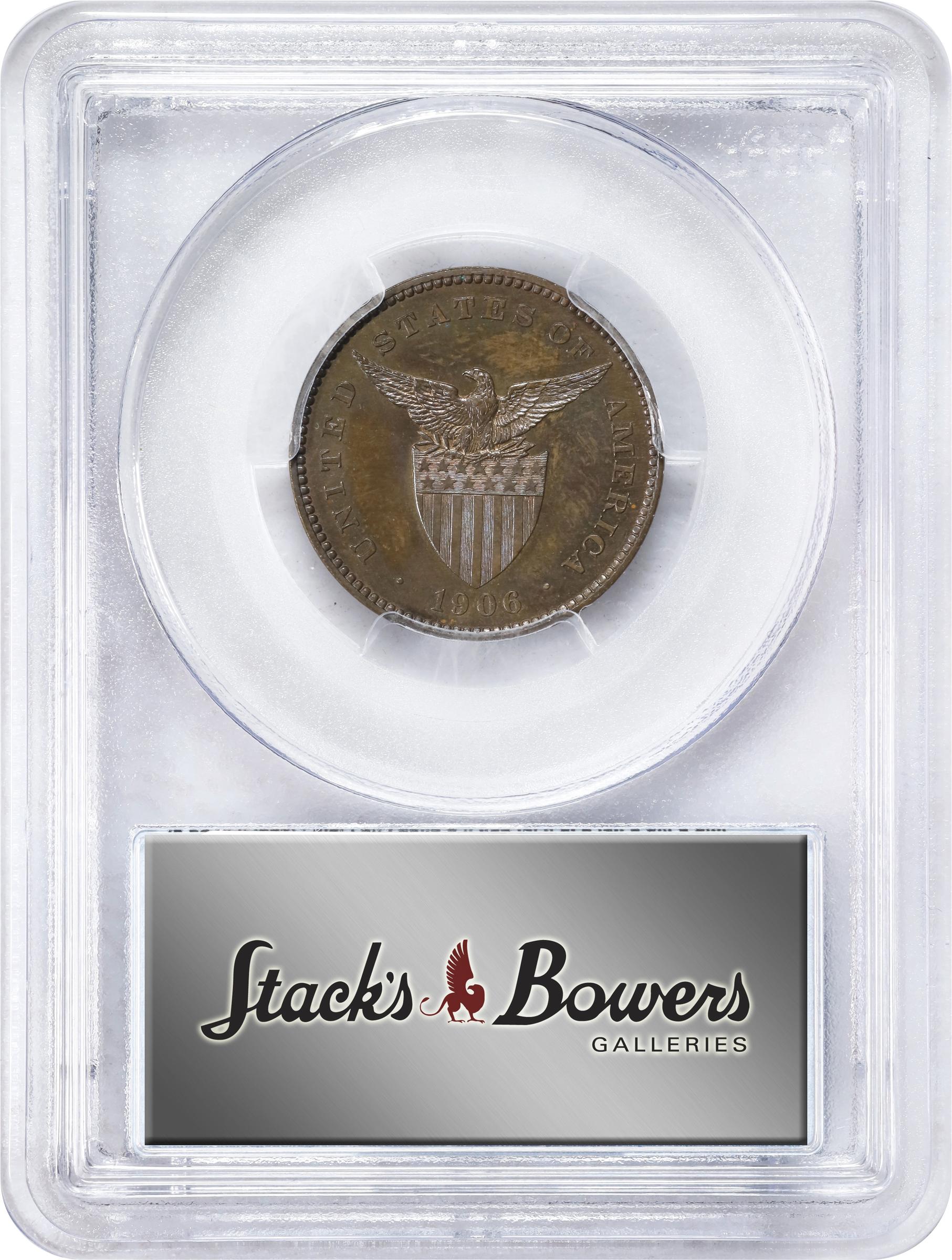 image for: PHILIPPINES. Centavo, 1906. PCGS PROOF-66 Brown.