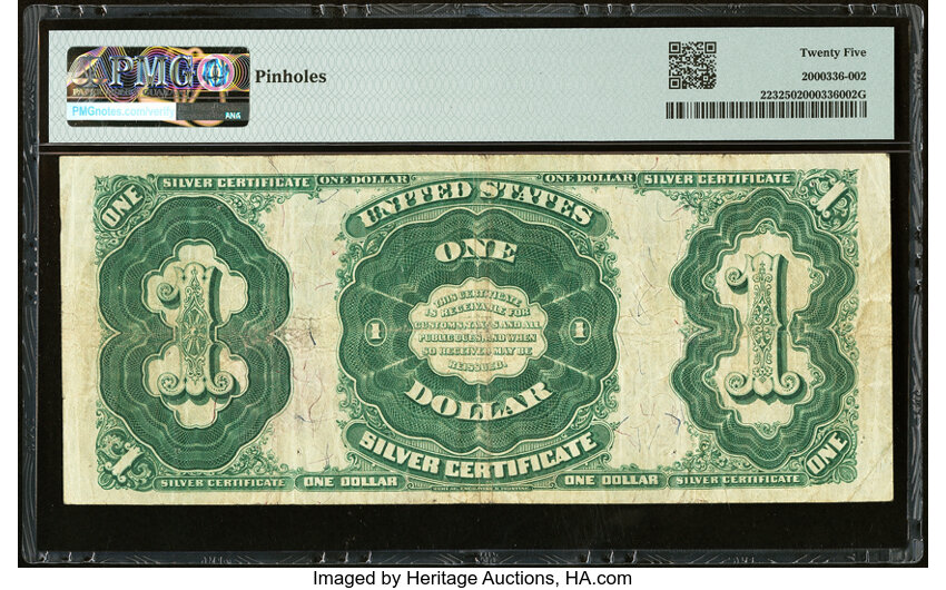 image for: 1891 $1  PMG VF25 (Fr. 223)