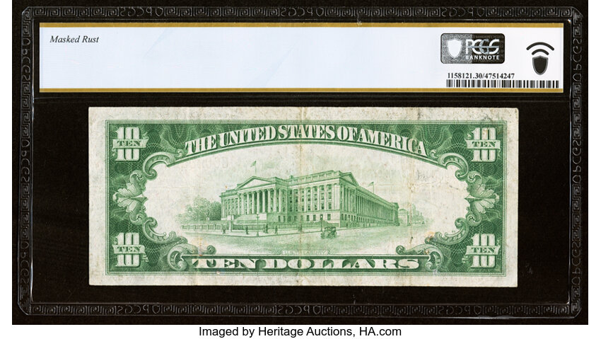 image for: 1929 Type 1 $10  PCGS VF30 (Fr. 1801-1)