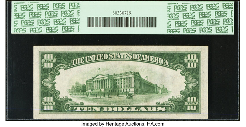 image for: 1934A North Africa $10  PCGS AU58 (Fr. 2309)