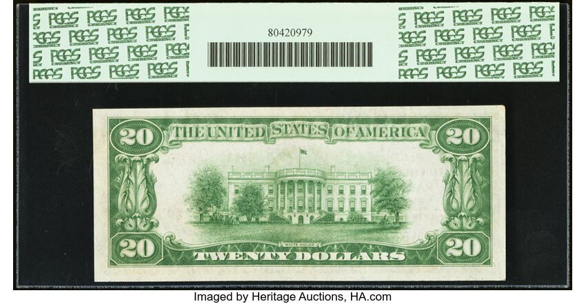 image for: 1929 Type 2 $20  PCGS CU63 (Fr. 1802-2)
