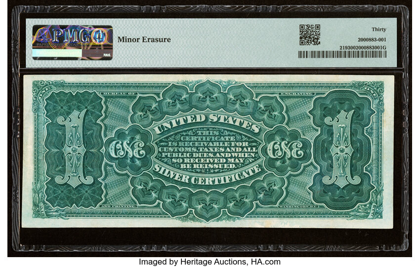 image for: Fr. 219 $1 1886 Silver Certificate PMG Very Fine 30....