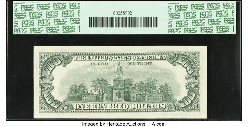 image for: 1977 $100  PCGS AU55 (Fr. 2168A)