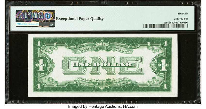 image for: 1928A $1  PMG CU66 (Fr. 1601)
