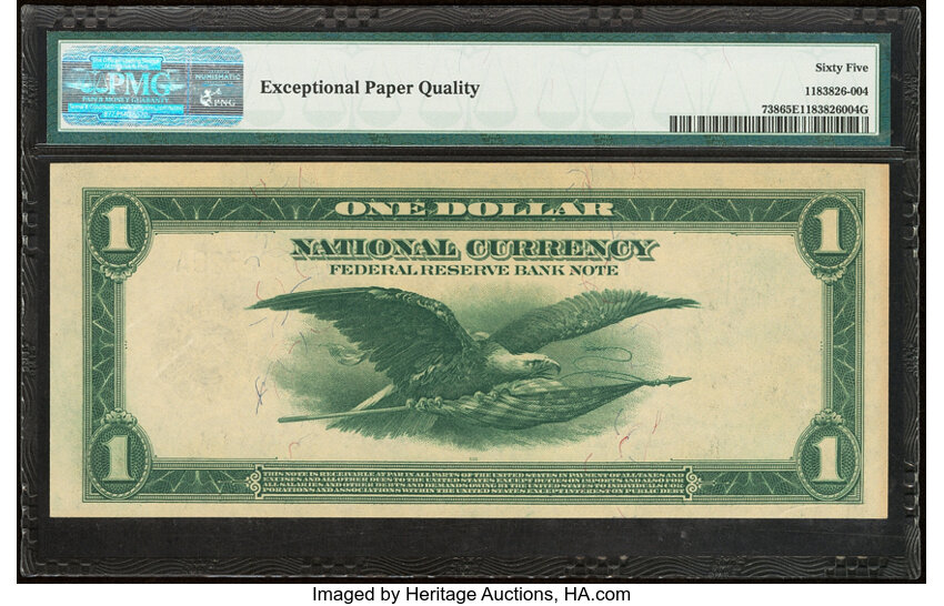 image for: 1918 Kansas City $1  PMG CU65 (Fr. 738)