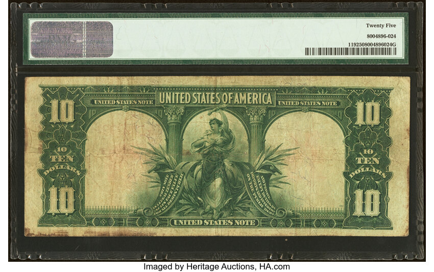 image for: Fr. 119 $10 1901 Legal Tender PMG Very Fine 25....