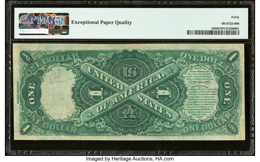 image for: Fr. 29 $1 1880 Legal Tender PMG Extremely Fine 40 EPQ....