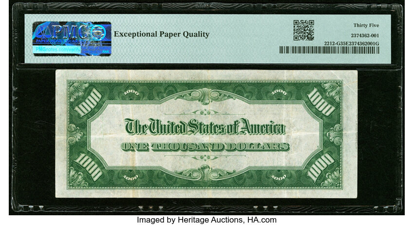 image for: 1934A Chicago $1,000  PMG VF35 (Fr. 2212G)