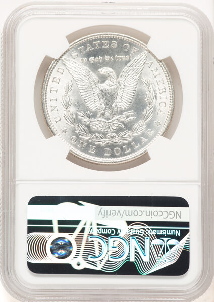 image for: 1878 7TF Reverse of 1879 $1  NGC MS62