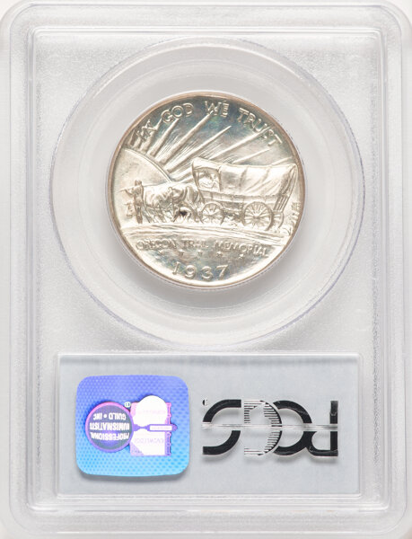 image for: 1937-D Oregon Trail 50c PCGS MS66