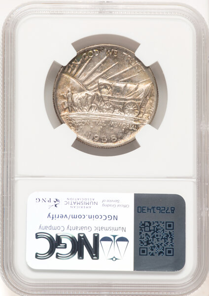 image for: 1938-D Oregon Trail 50c NGC MS67