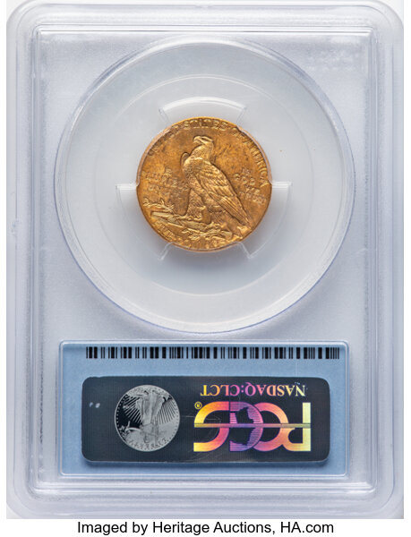 image for: 1913 $5  PCGS MS63