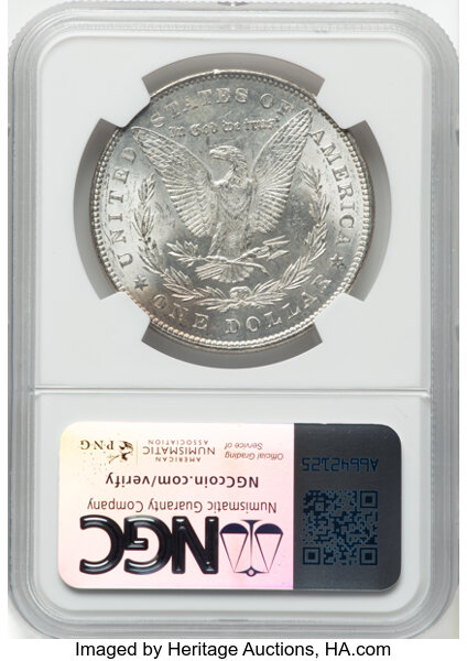 image for: 1878 7TF Reverse of 1878 $1  NGC MS62