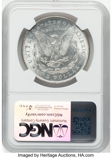 image for: 1878 7TF Reverse of 1878 $1  NGC MS62