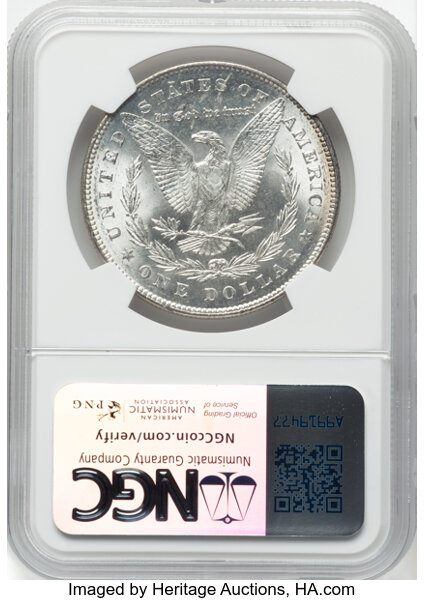 image for: 1878 7TF Reverse of 1878 $1  NGC MS63