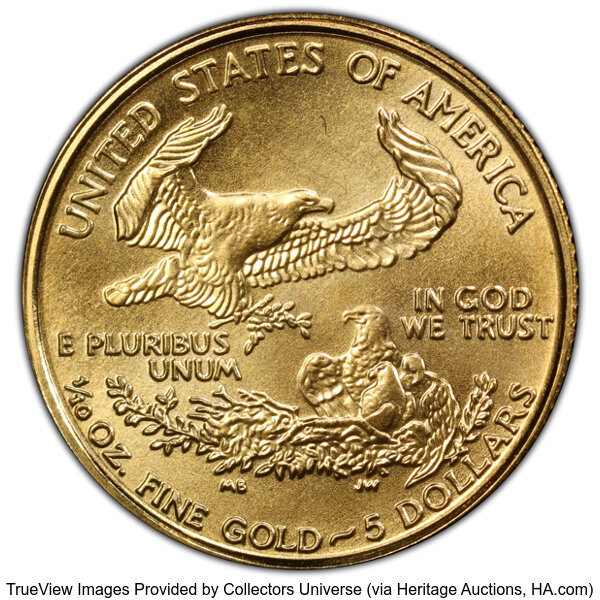 image for: 1999 Gold Eagle $5  PCGS MS69