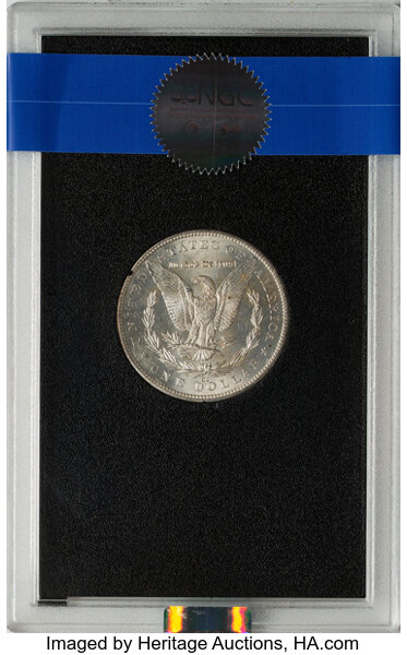image for: 1884-CC GSA Hoard, Hard package $1  NGC MS63