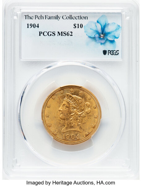 image for: 1904 $10  PCGS MS62