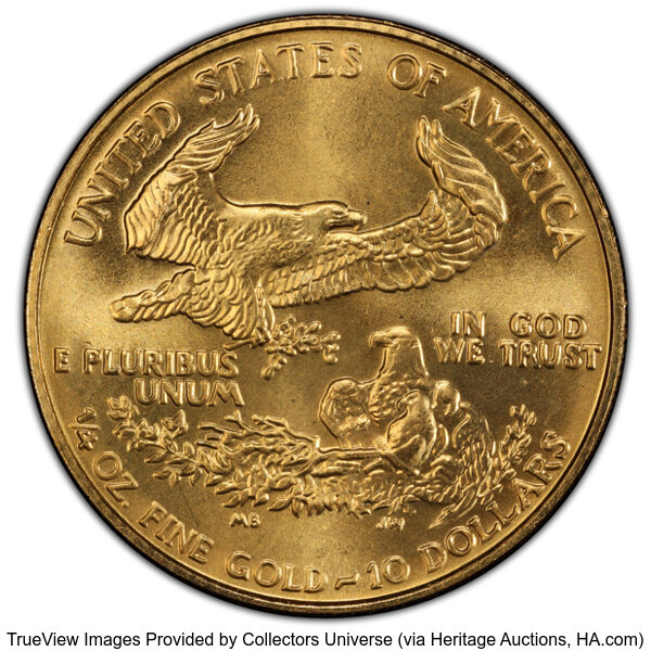 image for: 1990 Gold Eagle $10  PCGS MS69