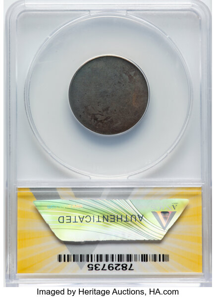image for: 1797 1/2 C Plain Edge, 1 Above 1, C-1, B-1, R.2, Poor 1 ANACS....