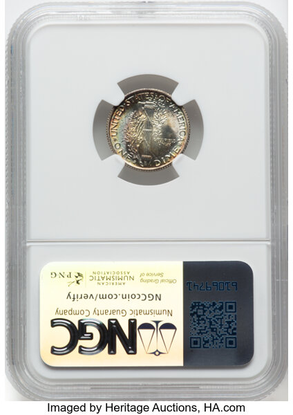image for: 1941-S 10c NGC MS67 FB
