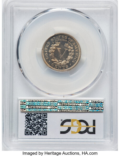 image for: 1898 5c PCGS PR66 CAM
