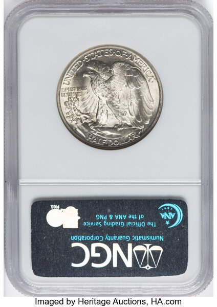 image for: 1947-D 50c NGC MS65