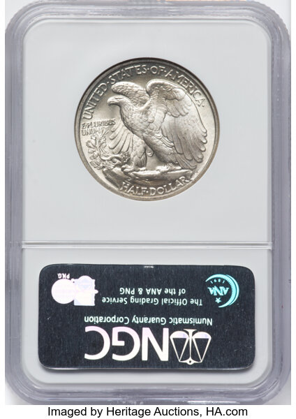 image for: 1944 50c NGC MS66