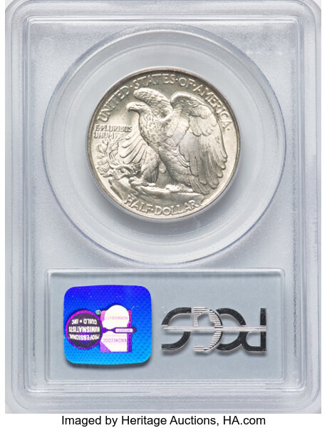 image for: 1945 50c PCGS MS67