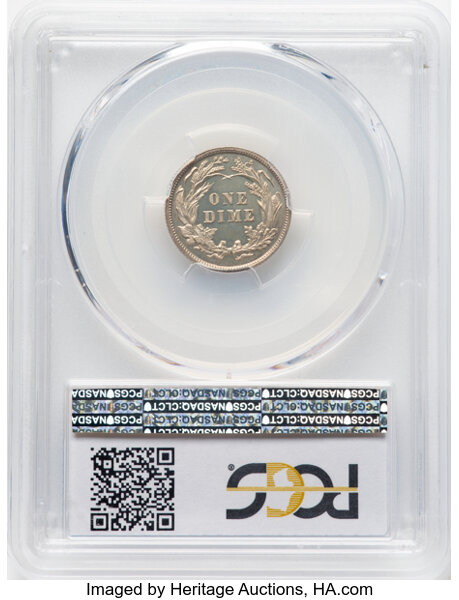 image for: 1898 10c PCGS PR64 CAM