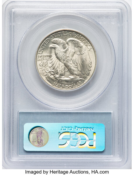 image for: 1946-D 50c PCGS MS65