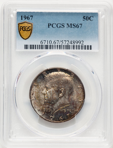 image for: 1967 50c PCGS MS67