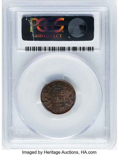 image for: Canada: George V Cent 1935 MS65 Red and Brown PCGS,...