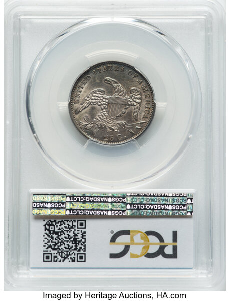 image for: 1831 25C Large Letters, B-5, FS-301, R.3, MS61 PCGS....