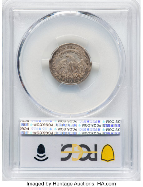 image for: 1821 10C Large Date, JR-1, R.2, XF40 PCGS. Mintage 1,186,512....