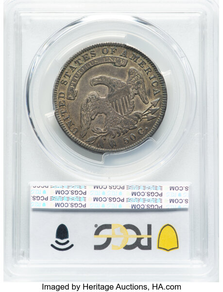 image for: 1834 50C Small Date, Small Letters, O-119, R.4, XF40 PCGS....