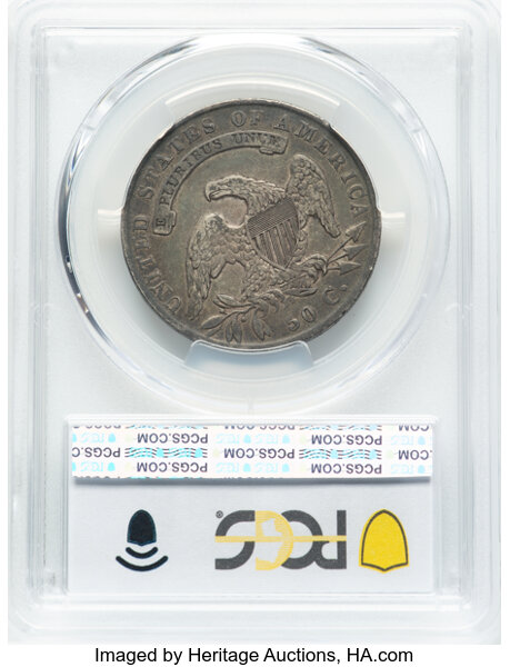 image for: 1835 50C O-102, R.3, VF35 PCGS.  Mintage 5,352,006....
