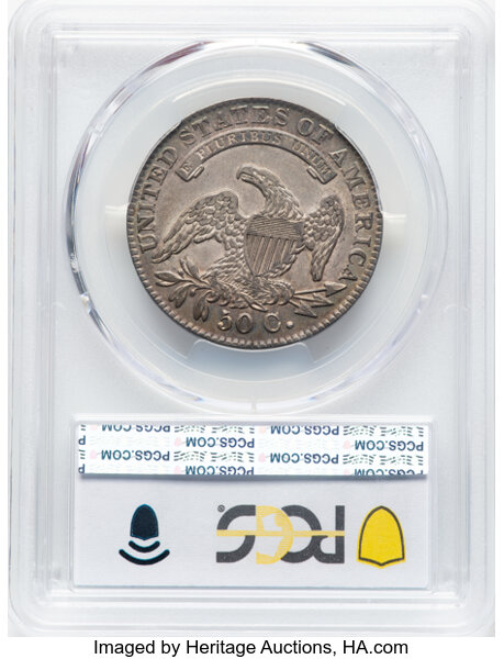 image for: 1832 Small Letters 50c PCGS AU53