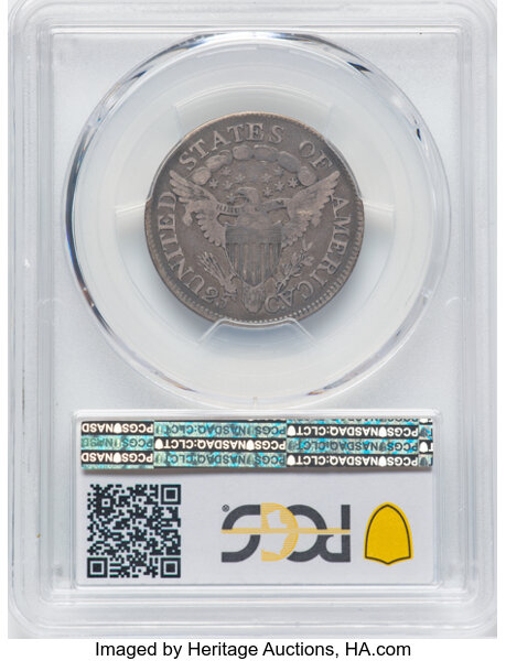 image for: 1806 25C B-2, R.2, Fine 12 PCGS.  Mintage 206,124....