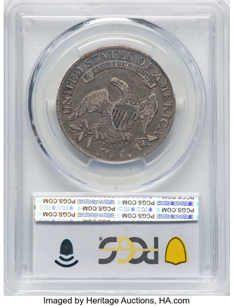 image for: 1814 50C O-107, R.2, VF25 PCGS. Mintage 1,000,000....