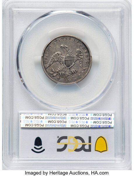 image for: 1835 25C B-1, R.1, VF25 PCGS.  Mintage 1,952,000....