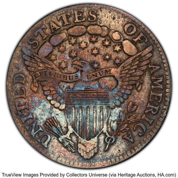 image for: 1805 10C 4 Berries, JR-2, R.1, VF30 PCGS. PCGS Population: (28/238 and 0/9+).  Mintage 120,780....