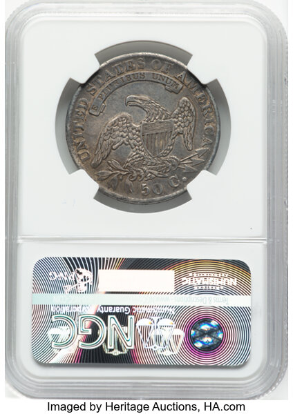 image for: 1833 50C O-113, R.3, AU55 NGC.  Mintage 5,206,000....